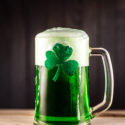 pint of green beer for St. Patrick's Day